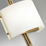 Бра с изогнутым плафоном на бронзовом основании с вертикальным декором из металлических трубок Sohne варинант исполнения - 8 | Loft Concept в Тюмени