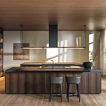 Кухонный гарнитур из массива дерева и камня HI-LINE 6 FRAME DOOR Dada Engenereed Kitchen варинант исполнения - 1 | Loft Concept в Тюмени