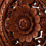 Панно из дерева круглое Flower Panel With Trees варинант исполнения - 2 | Loft Concept в Тюмени