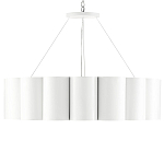 Люстра круглая фактурная в сочетании белого и золотого цвета Wide Stripes of Ribbon варинант исполнения - 2 | Loft Concept в Тюмени