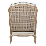 Кресло со спинкой из ротанга Ellie Rattan Armchair beige print flax варинант исполнения - 2 | Loft Concept в Тюмени