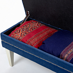 Мягкая банкетка с зоной для хранения Casket Blue варинант исполнения - 4 | Loft Concept в Тюмени