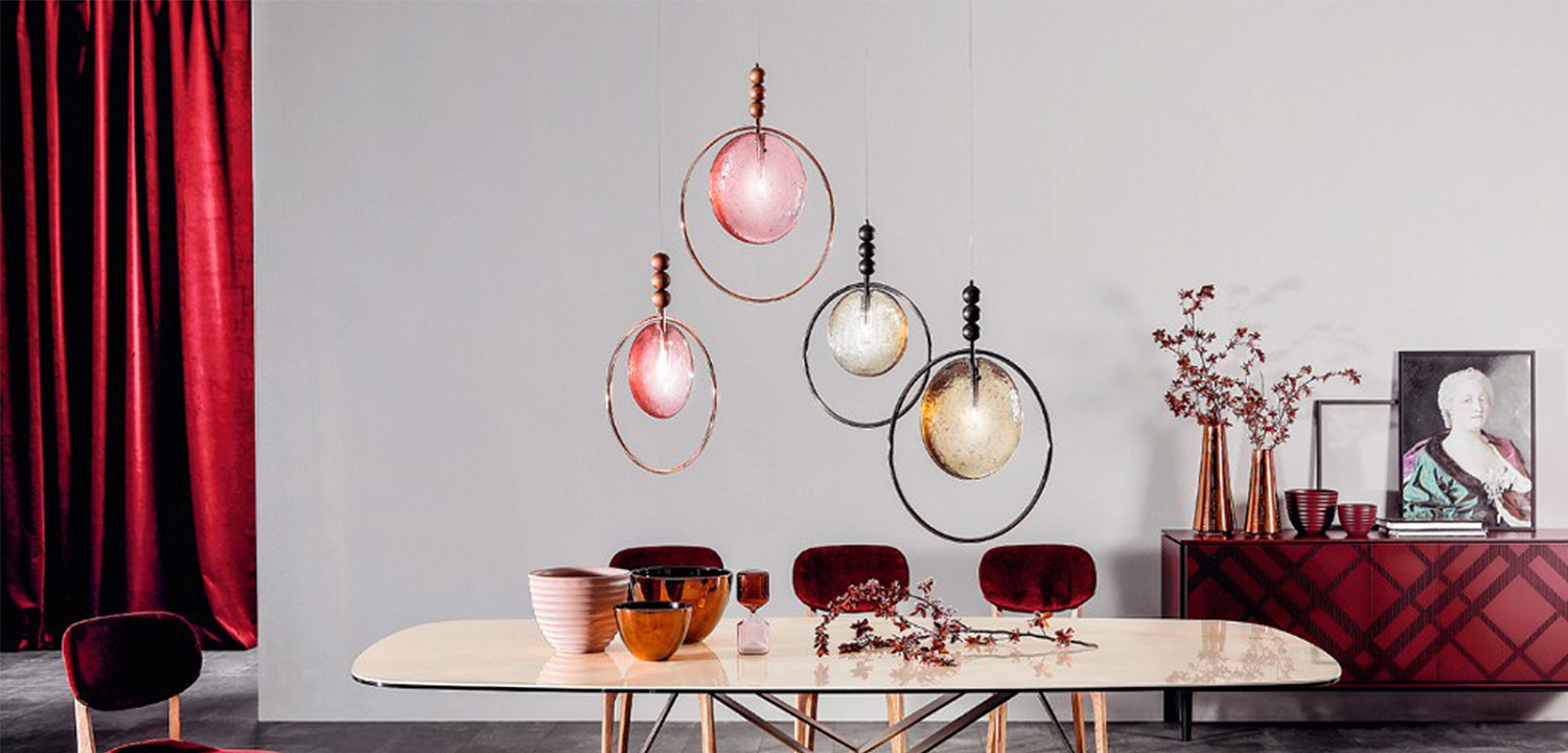 Подвесной светильник c цветным стеклом Tonin Casa Lampada Dreamy Подвесной светильник c цветным стеклом Tonin Casa Lampada Dreamy - Loft-Concept в Тюмени