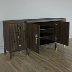 Большой Комод-буфет Elsa Dreams Walnut с ящиками варинант исполнения - 5 | Loft Concept в Тюмени