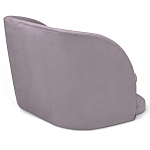 Барный стул со спинкой на 4-х деревянных ножках Сиреневый Велюр Ava Charm варинант исполнения - 3 | Loft Concept в Тюмени