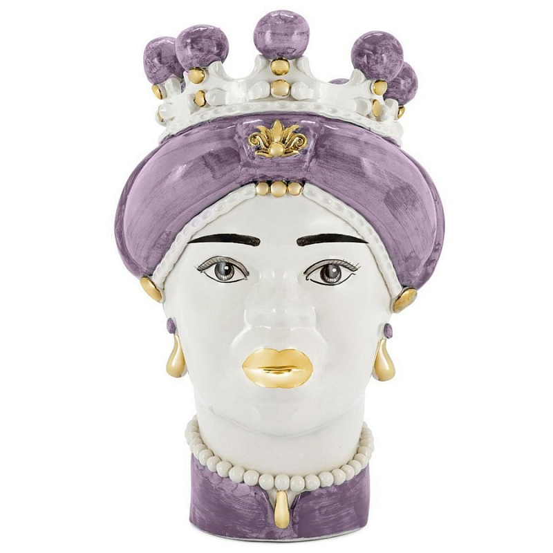 Ваза Vase Moro Lady Medium New Violet Белый Фиолетовый Ваза Vase Moro Lady Medium New Violet Белый Фиолетовый в Тюмени | Loft Concept