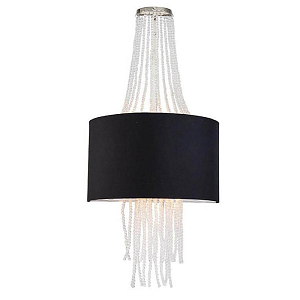 Бра Luccу с Черным Тканевым Плафоном