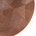 Кофейный столик с рельефной столешницей из металла Aplika Bronze варинант исполнения - 2 | Loft Concept в Тюмени