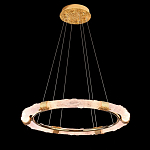 Люстра в форме кольца с золотым декором Warm Heavenly Light варинант исполнения - 5 | Loft Concept в Тюмени