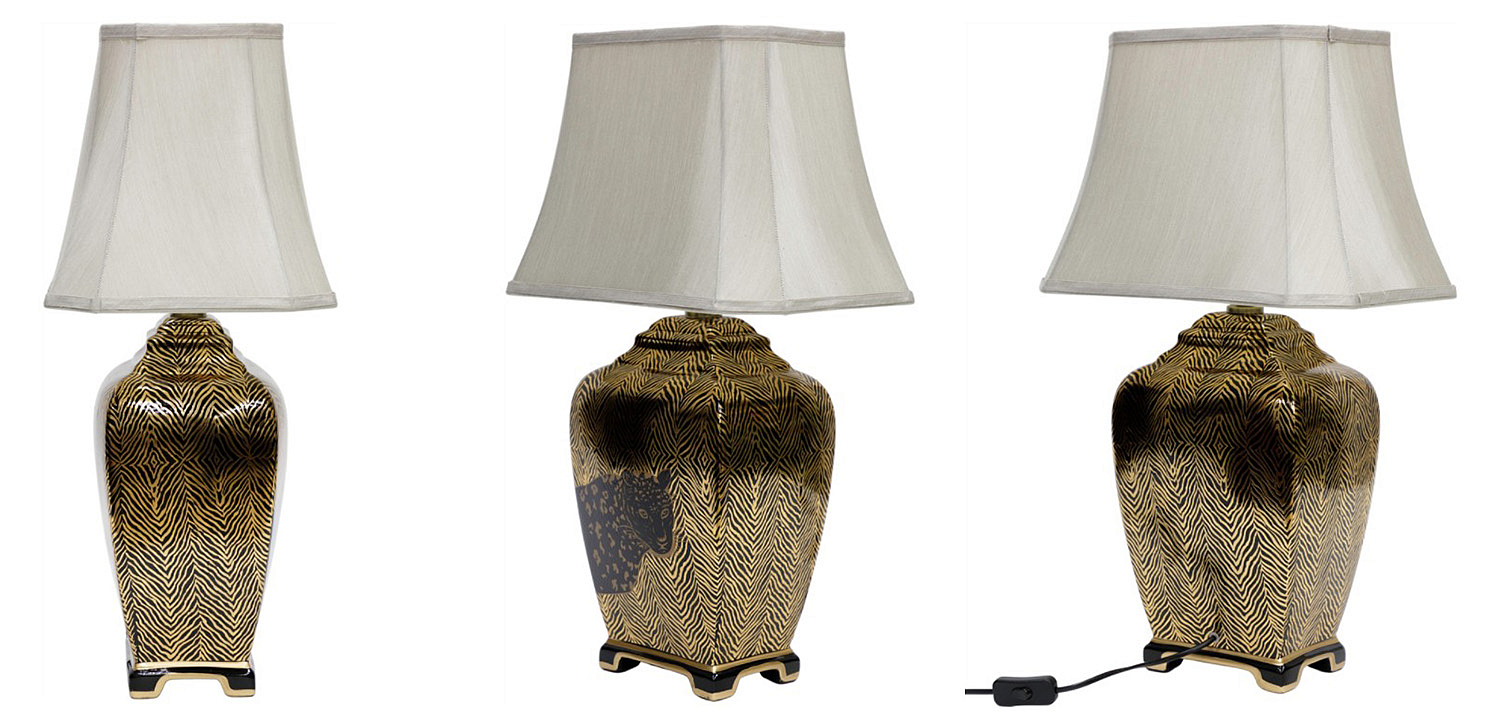 Настольная лампа Leopard Table lamp black and gold Настольная лампа Leopard Table lamp black and gold - Loft-Concept в Тюмени