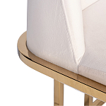 Стул обеденный велюровый кремовый с золотым каркасом Nobility варинант исполнения - 1 | Loft Concept в Тюмени