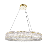 Люстра подвесная круглая из прозрачного хрусталя с золотым корпусом Selfsufficient варинант исполнения - 7 | Loft Concept в Тюмени