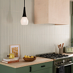 Подвесной светильник каплевидной формы с комбинированным плафоном из стали и белого матового стекла Kichler варинант исполнения - 7 | Loft Concept в Тюмени