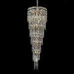 Люстра многоярусная каскадная с хрустальными подвесками Roul Crystal Light варинант исполнения - 4 | Loft Concept в Тюмени