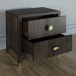 Тумба прикроватная с двумя ящиками Elsa Dreams Walnut варинант исполнения - 2 | Loft Concept в Тюмени