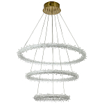 Многоярусная кольцевая люстра с хрустальным декором Gilbertine Crystals Ring Chandelier варинант исполнения - 2 | Loft Concept в Тюмени