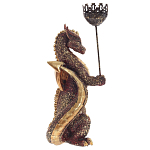 Подсвечник в виде дракона Dragon Candlestick Red Gold Blue Green варинант исполнения - 1 | Loft Concept в Тюмени