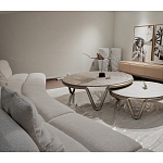 Стол журнальный круглый с узором Table Hypontic Pattern варинант исполнения - 7 | Loft Concept в Тюмени