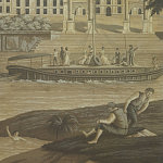 Обои ручная роспись Monuments of Paris Eau Forte on antique scenic Xuan paper варинант исполнения - 1 | Loft Concept в Тюмени