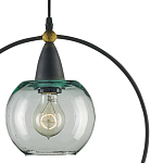 Подвесной светильник с прозрачным плафоном в тонком металлическом кругу Hanging Cascade Balls варинант исполнения - 1 | Loft Concept в Тюмени