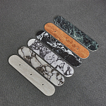 Бра с каменным основанием и 3-мя плафоном из стекла Shaw Marble Lighting варинант исполнения - 1 | Loft Concept в Тюмени