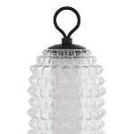 Настольная лампа с прозрачным факутрным стеклянным плафоном Sonora варинант исполнения - 3 | Loft Concept в Тюмени