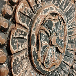 Индийский шкаф с орнаментом резьба из дерева Indian Antique Furniture  варинант исполнения - 4 | Loft Concept в Тюмени