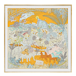 Картина Hermes Le Carnaval des Animaux Orange варинант исполнения - 1 | Loft Concept в Тюмени