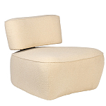 Кресло бежевое без подлокотников с обивкой из ткани букле Space of Freedom варинант исполнения - 1 | Loft Concept в Тюмени