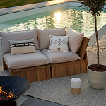 Уличное кресло из массива акации Trivett Wooden Chair варинант исполнения - 9 | Loft Concept в Тюмени