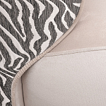 Кресло без подлокотников бежевое с принтом Macrocosm варинант исполнения - 2 | Loft Concept в Тюмени