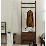 Вешалка деревянная с 2- мя ящиками Moon Walnut Furniture варинант исполнения - 1 | Loft Concept в Тюмени