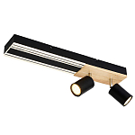 Потолочный светильник черный GAVIN WOOD варинант исполнения - 1 | Loft Concept в Тюмени