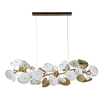 Люстра с белыми и золотистыми цветами G9 Dahlia Flowers Lamp варинант исполнения - 3 | Loft Concept в Тюмени