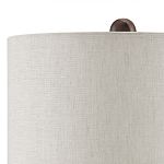 Настольная лампа из мрамора с тканевым абажуром Seductress варинант исполнения - 2 | Loft Concept в Тюмени