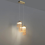 Подвесной светильник волнистой формы из фактурного стекла Wave варинант исполнения - 4 | Loft Concept в Тюмени