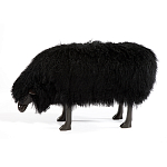 Банкетка Овечка черная Sheep Bench Black head down варинант исполнения - 1 | Loft Concept в Тюмени