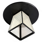 Обеденный стол с круглой чёрной столешницей и плетёным основанием Savanna Round Table варинант исполнения - 2 | Loft Concept в Тюмени