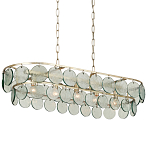 Люстра овальной формы с каскадом из декоративных элементов Harmony of Light варинант исполнения - 2 | Loft Concept в Тюмени