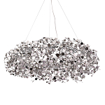 Люстра подвесная круглая с многочисленными металлическими круглыми элементами Terzani Argent варинант исполнения - 1 | Loft Concept в Тюмени