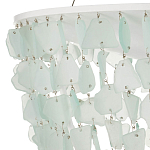 Люстра круглая с каскадом из декоративных элементов Sea Glass варинант исполнения - 2 | Loft Concept в Тюмени