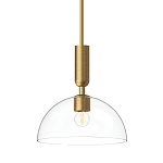 Подвесной светильник с прозрачным полусферическим стеклянным плафоном Alora Mood  варинант исполнения - 1 | Loft Concept в Тюмени