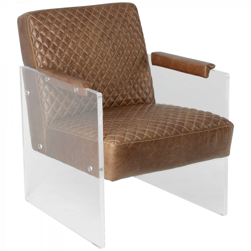 Кресло Gioff Chair натуральная кожа Коричневый Кресло Gioff Chair натуральная кожа Коричневый в Тюмени | Loft Concept