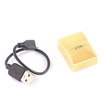 Зажигалка электронная с накладкой из натурального камня Змеевик и с USB проводом для зарядки Stone Lighters варинант исполнения - 4 | Loft Concept в Тюмени