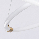 Люстра подвесная с двумя пересекающимися белыми светодиоидными кольцами Luke Lampco Tracer Lamp варинант исполнения - 7 | Loft Concept в Тюмени