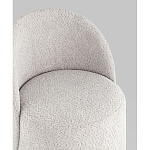 Пуф Loreen со спинкой вращающийся букле светло-серый варинант исполнения - 2 | Loft Concept в Тюмени