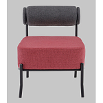 Кресло Ponpoun тёмно-серый бордо варинант исполнения - 4 | Loft Concept в Тюмени