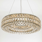 Круглая люстра с хрустальным декором Langlais Crystal Chrome Chandelier варинант исполнения - 3 | Loft Concept в Тюмени