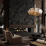 Подвесной светильник с белым фигурным абажуром и мягкими волнистыми краями Cloud Motion  варинант исполнения - 21 | Loft Concept в Тюмени