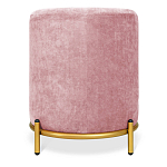 Банкетка овальная пыльно-розовый велюр на 4-х металлических ножках золотого цвета SANJAY варинант исполнения - 3 | Loft Concept в Тюмени